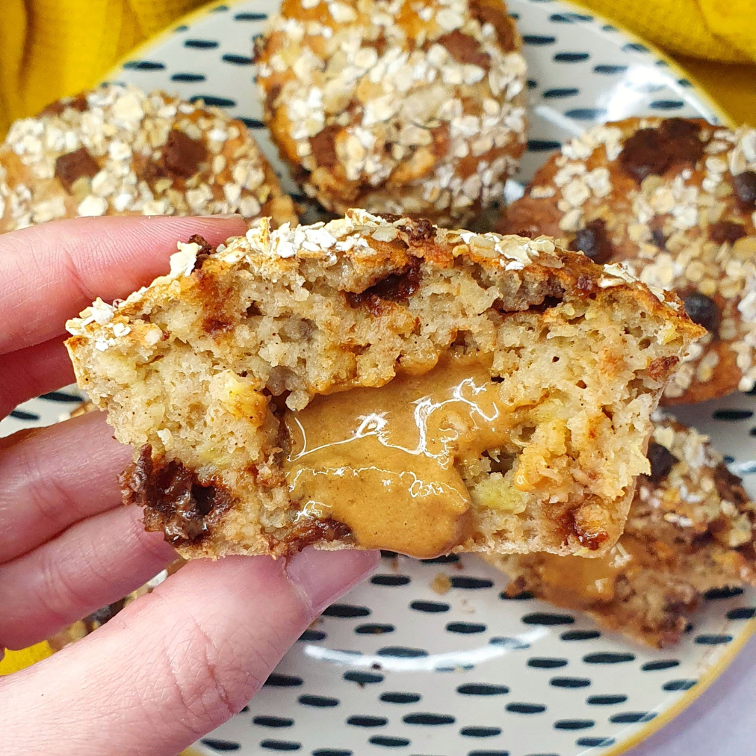 Banana Bread Oat Muffins – Granola Butter Co